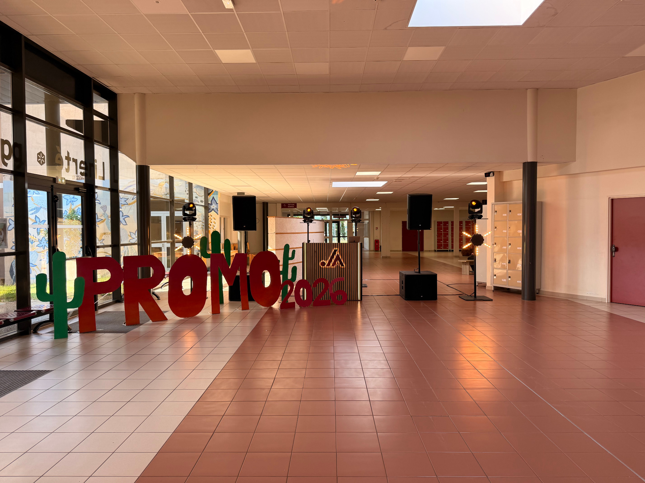 Installation sonore pour une soirée de promotion